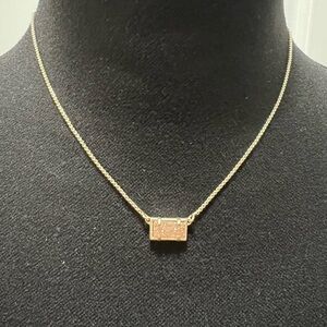 Kendra Scott Gold Pattie Necklace with Drusy Stone Necklace